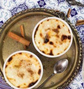 غذای ترکیه ای دسر برنج ترکی با طعم زعفران