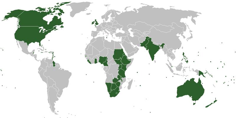 لیست کشورهای انگلیسی زبان - از آمریکای شمالی تا استرالیا